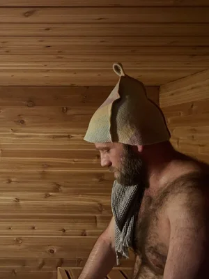 Felted Wool Sauna Cap — El Nido Cabins